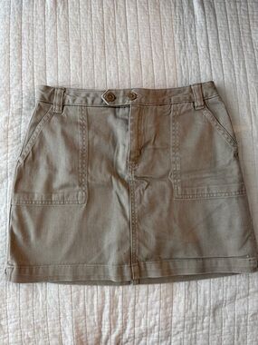 Lands' End Girls' Khaki Utility Skirt